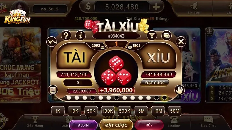 Thông tin cơ bản về Tài xỉu Kingfun